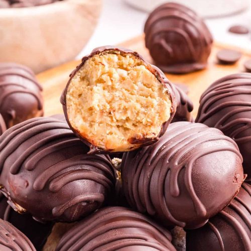 Peanut Butter Truffles with a bit