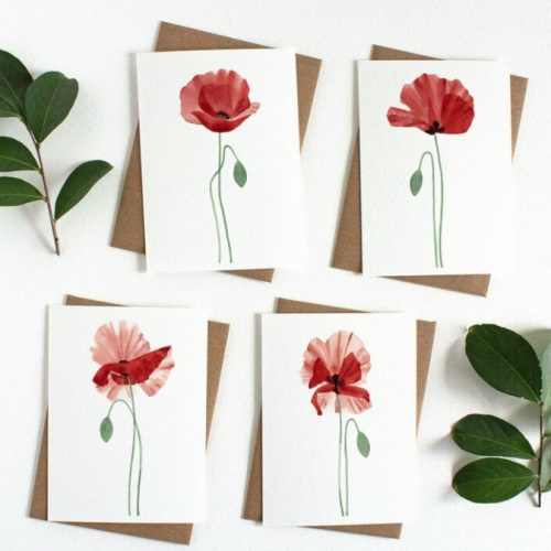 Poppy Notecard Set III