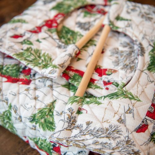 christmas cottage casserole carrier 04