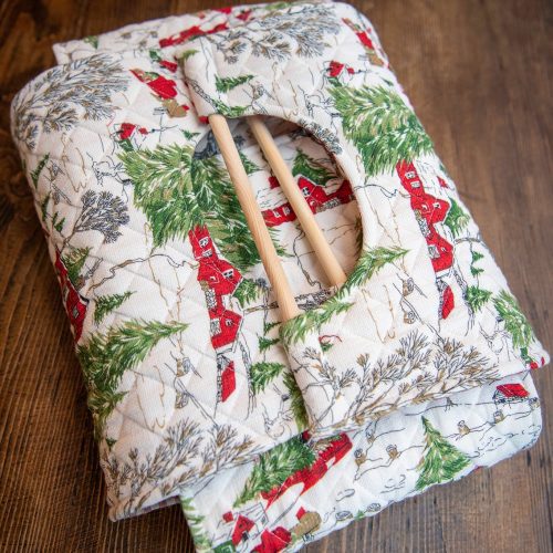 christmas cottage casserole carrier 06