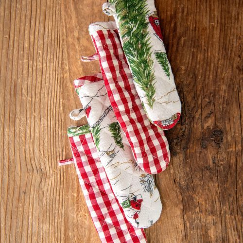 christmas cottage skillet handle covers 20