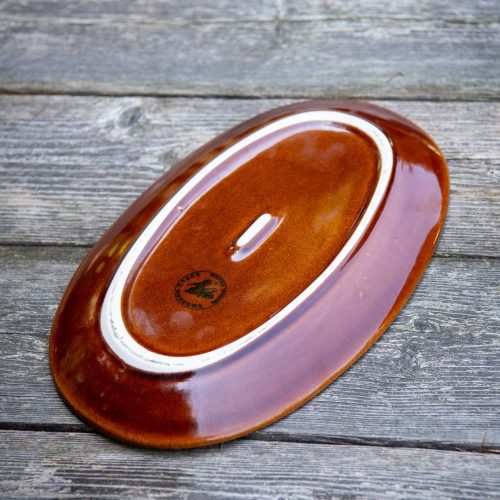 copper clay oval platter 03