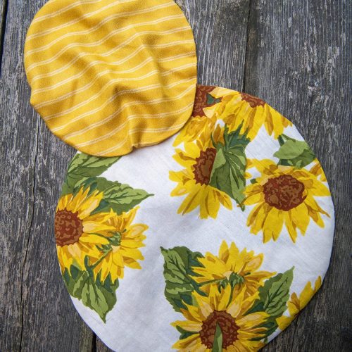 sunflower bowl covers white 01