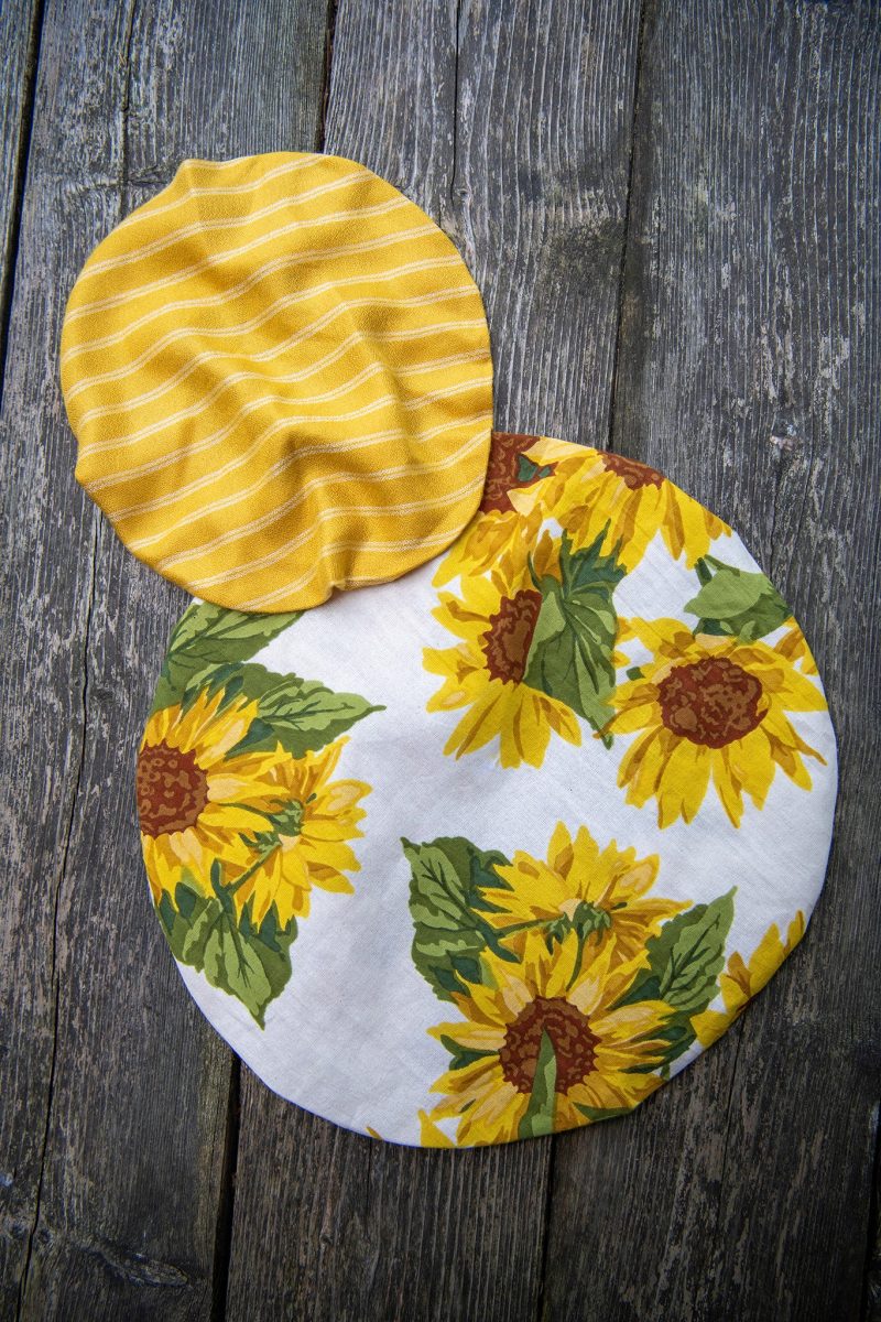 sunflower bowl covers white 01